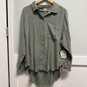 Women’s Green Casual Shirt